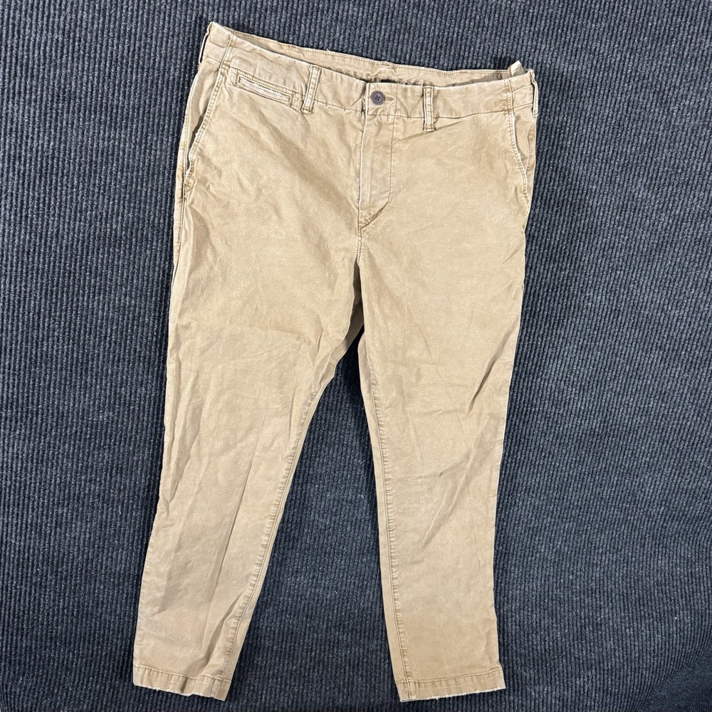 American Eagle Khaki Pants Men's 36x30 Tan Next Level Flex Casual Chinos